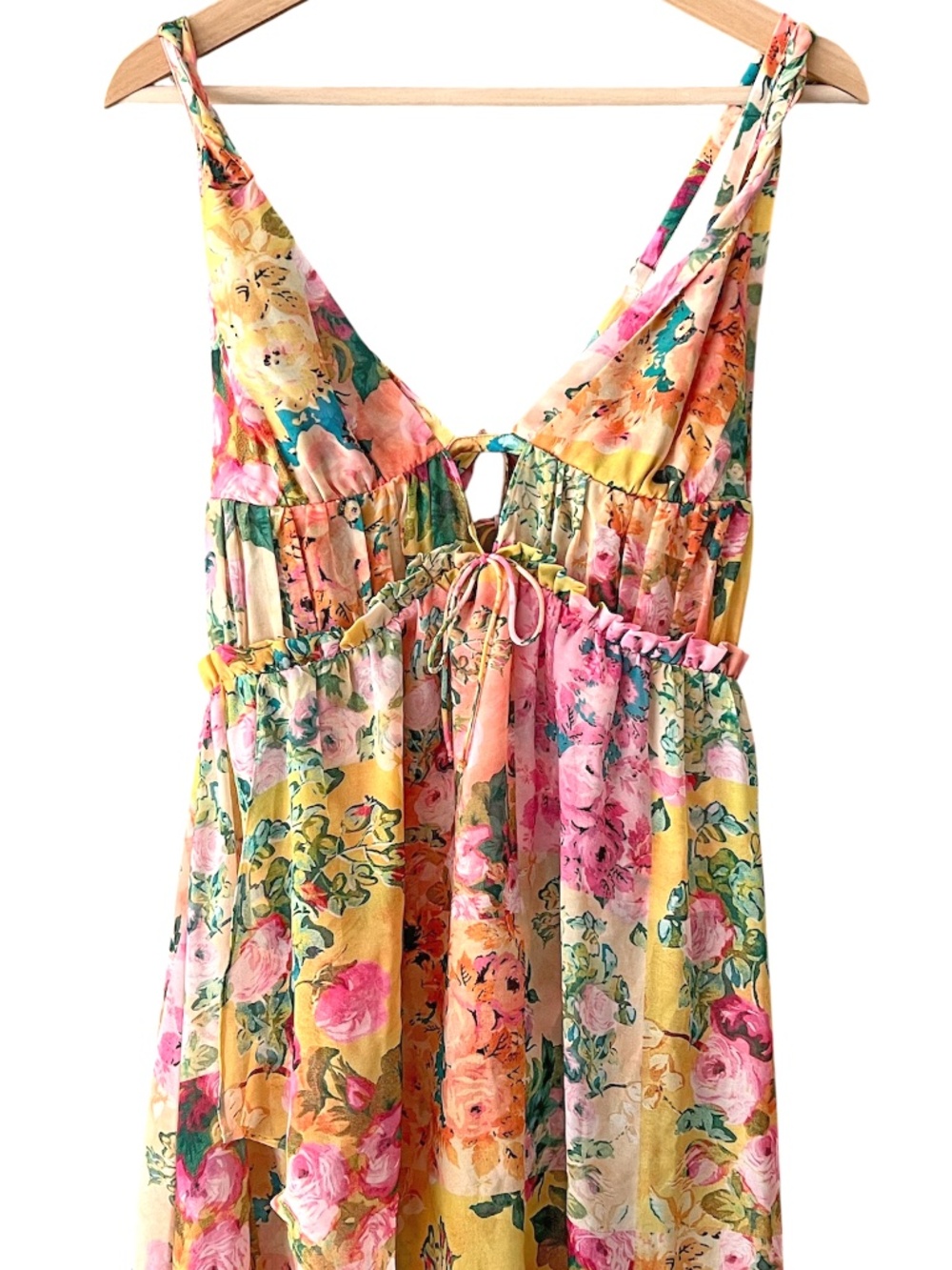NWT For Love and Lemons Madison Floral Maxi Dress Size S - Picture 8 of 16